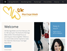 Tablet Screenshot of marriage-week.org.uk